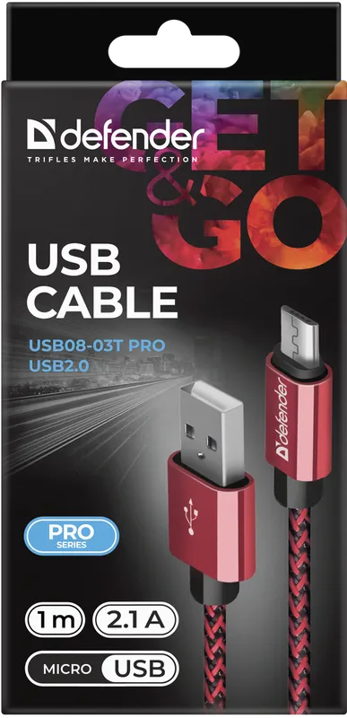 Defender - USB кабель USB08-03T PRO USB2.0