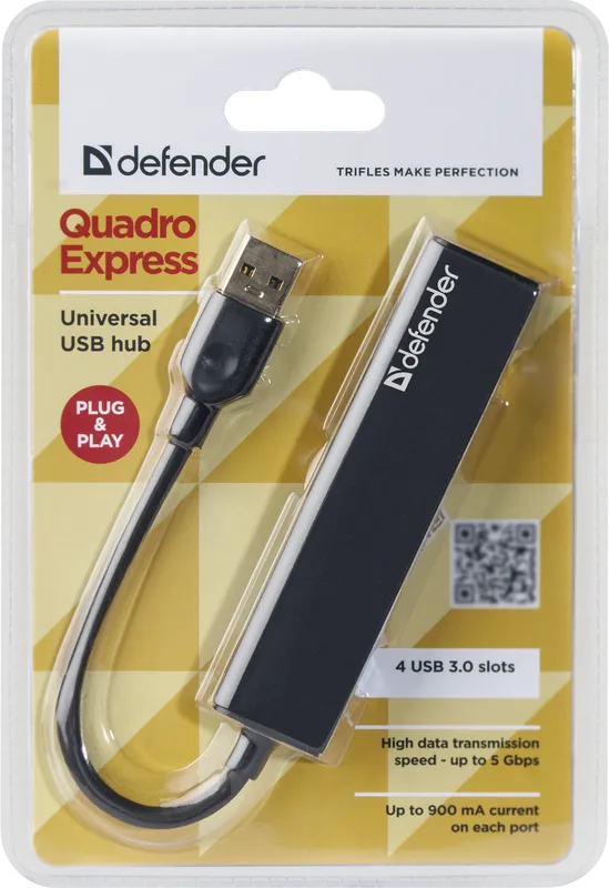 Defender - Универсальный USB разветвитель Quadro Express