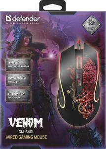 Defender - Проводная игровая мышь Venom GM-640L