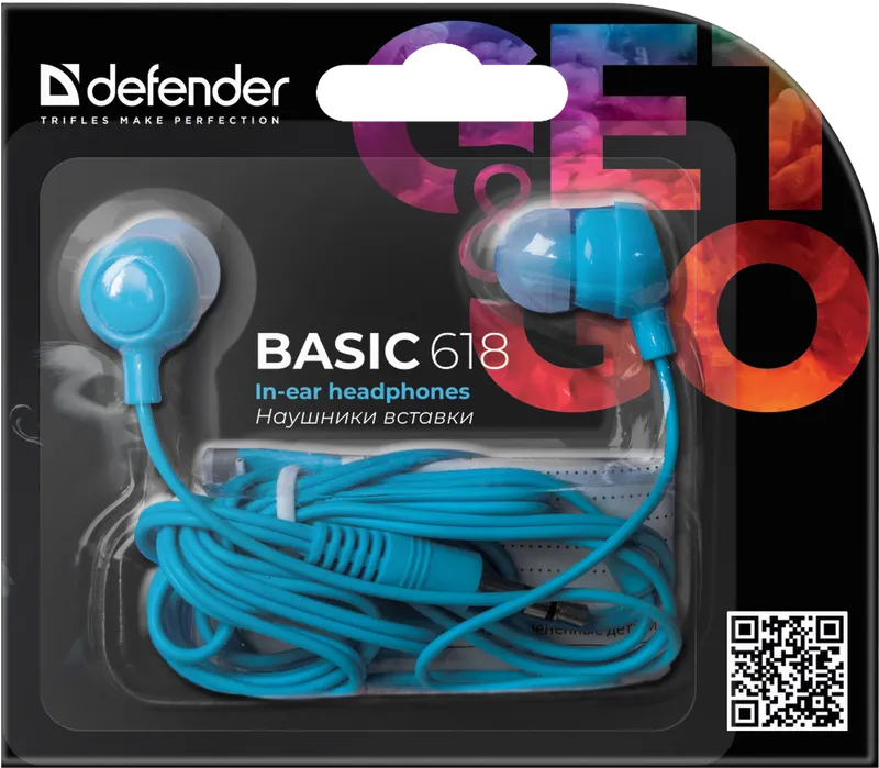 Defender - Наушники вставки Basic 618