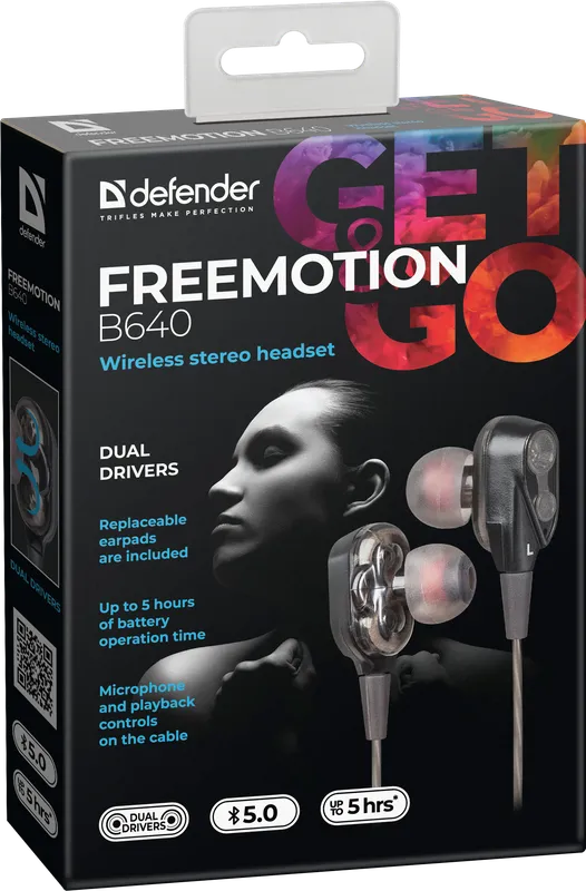 Defender - Беспроводная гарнитура FreeMotion B640