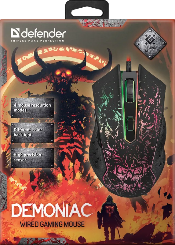 Defender - Проводная игровая мышь Demoniac GM-540L
