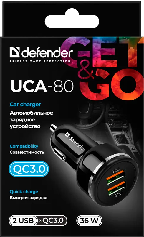 Defender - Автомобильное ЗУ UCA-80