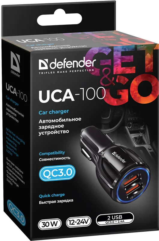 Defender - Автомобильное ЗУ UCA-100