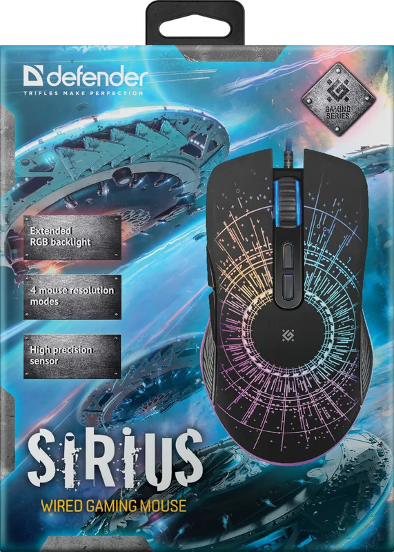 Defender - Проводная игровая мышь Sirius GM-660L