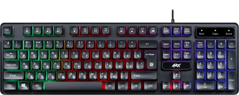Defender - Проводная игровая клавиатура Arx GK-196L