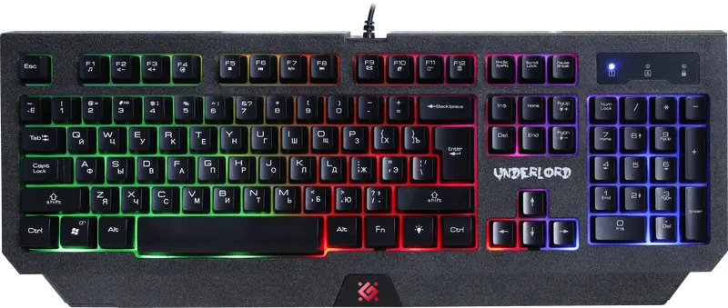 Defender - Проводная игровая клавиатура Underlord GK-340L