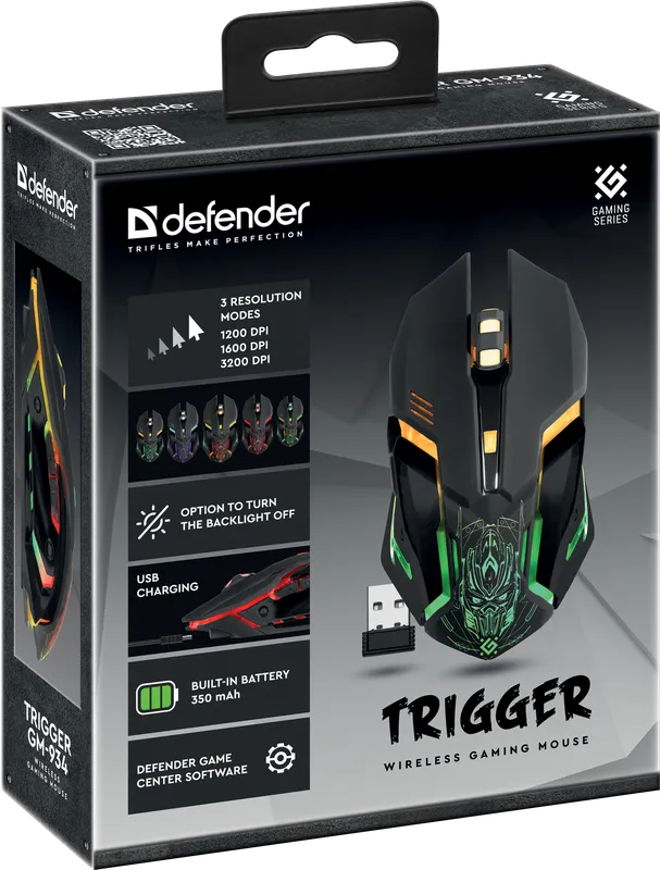 Defender - Беспроводная игровая мышь Trigger GM-934