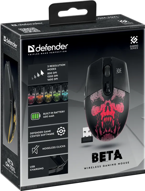 Defender - Беспроводная игровая мышь Beta GM-707L