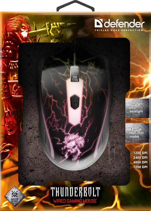 Defender - Проводная игровая мышь Thunderbolt GM-925