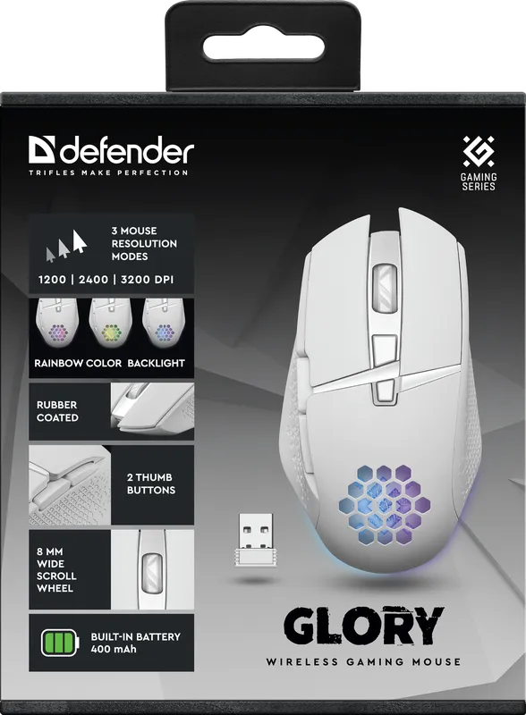 Defender - Беспроводная игровая мышь Glory GM-514