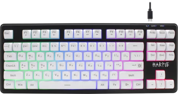 Defender - Проводная игровая клавиатура Harpie GK-401