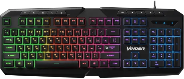 Defender - Проводная игровая клавиатура Vinder (Виндер) GK-211