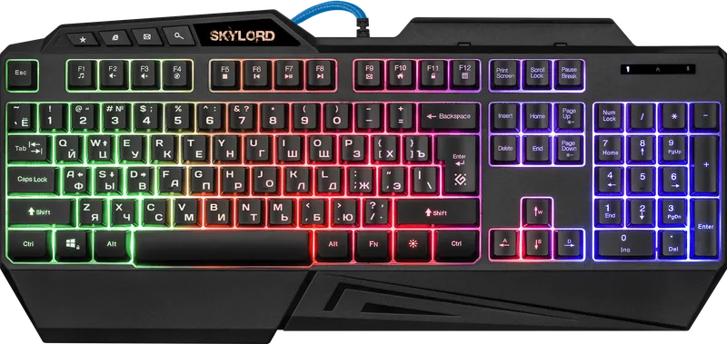 Defender - Проводная игровая клавиатура SkyLord GK-126